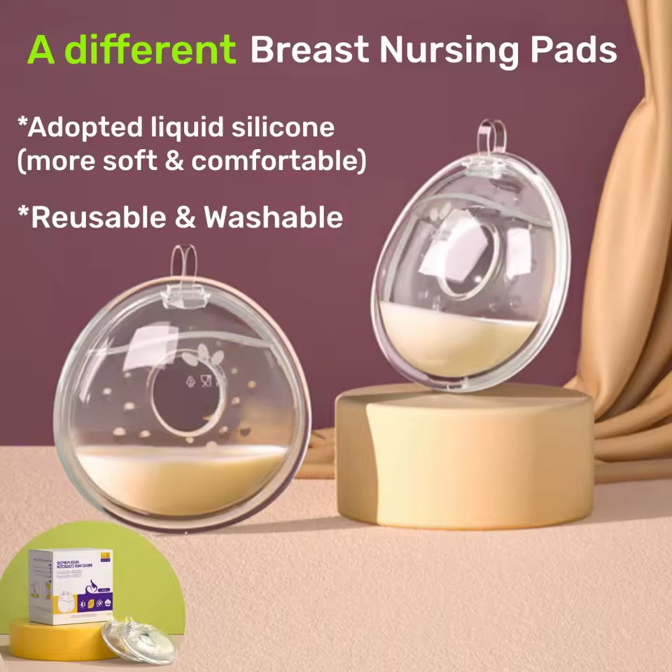 Silicone Breast Milk Collector Shells – Reusable Milk Saver & Nursing Cups for Leaking – BPA-Free Breastfeeding Breast Shells (Set of 2)