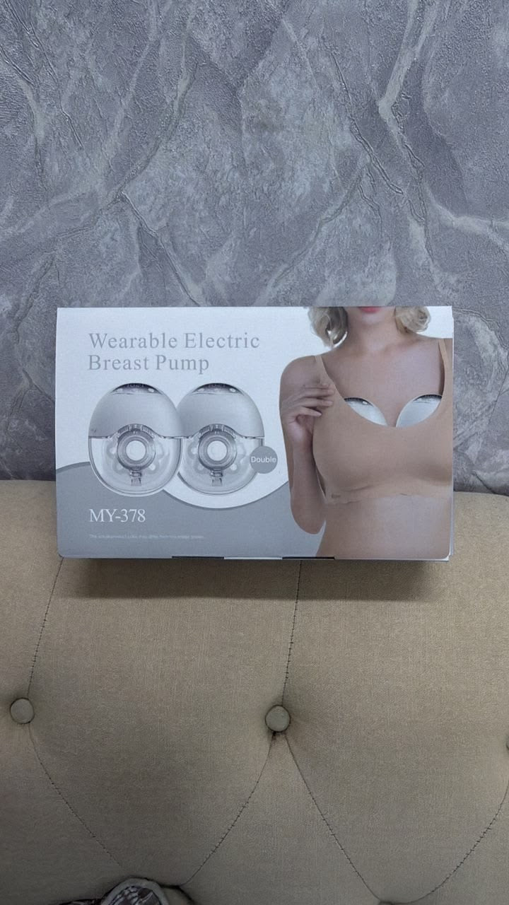 Double hands free electric breast pump