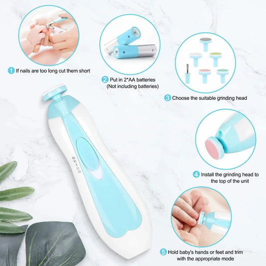 Baby Care Multifunctional Fingernail Cutter Trimmer Infant Manicure Set KidsTopia Baby Essentials