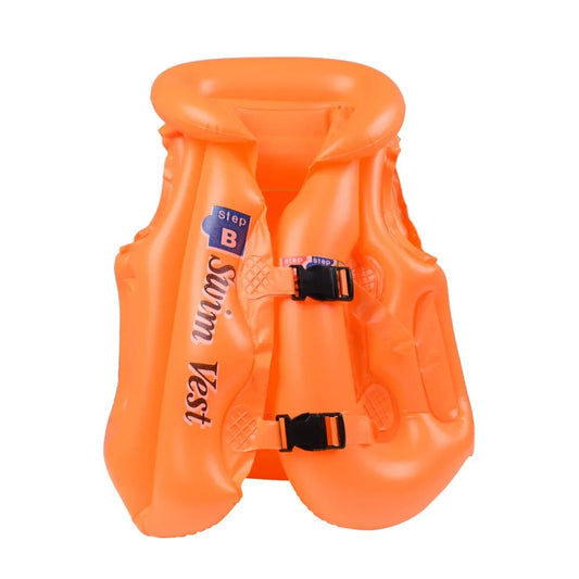 Children's Inflatable Vest Life Jacket Thickened Swimming Clothes Baby Swimming Equipment Lifeline Training Accessories KidsTopia Baby Essentials