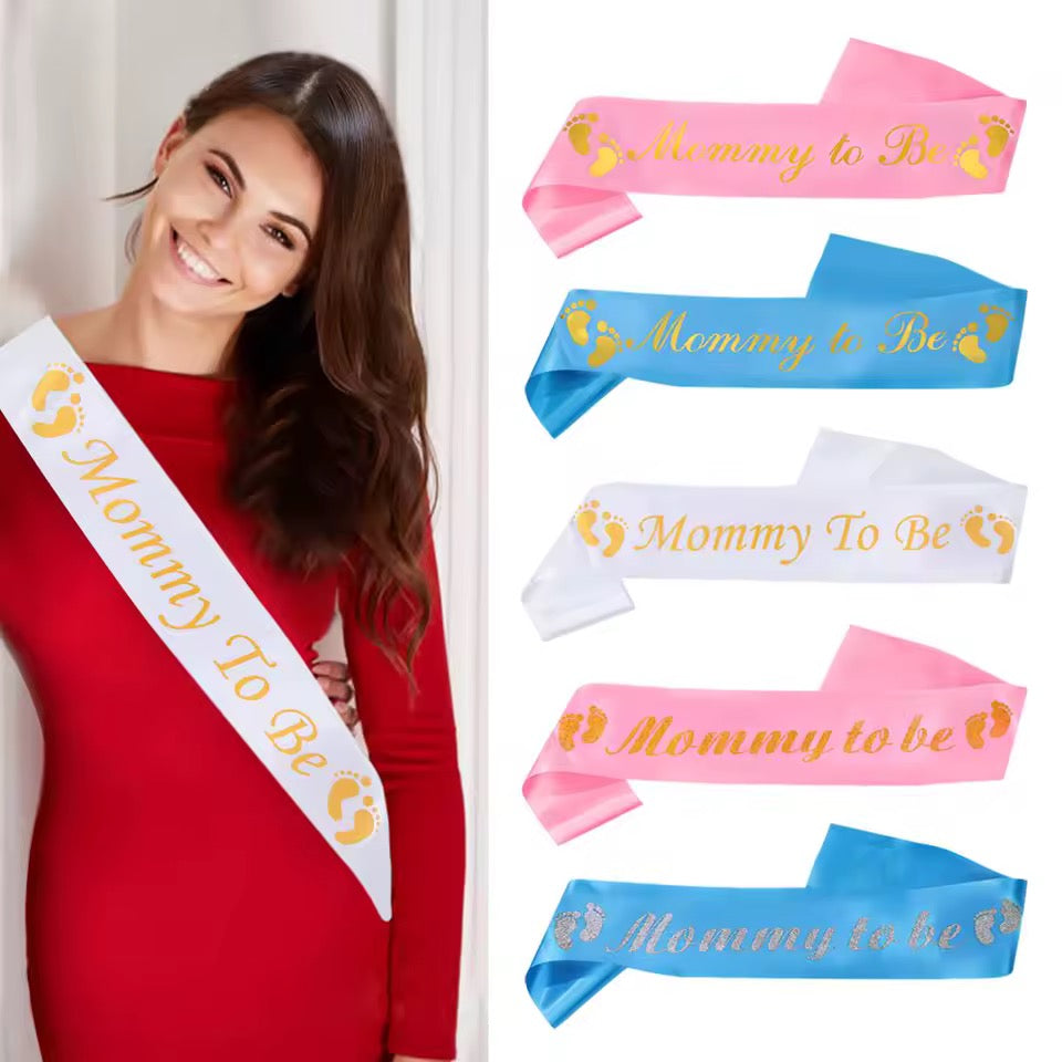1PC Mommy to Be Sash for Baby Shower,Gender Reveal Party Decorations & Maternity Photo Shoot Props - New Mom Gift