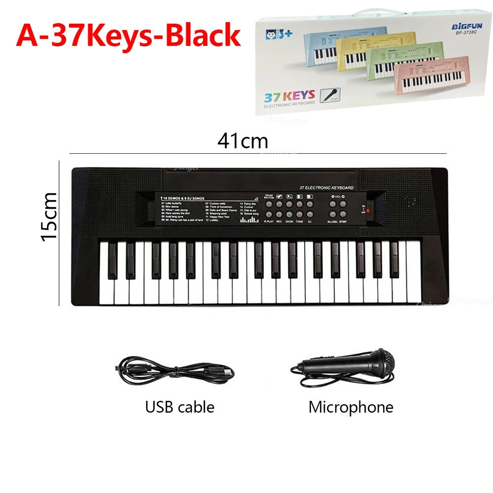 37 Keys Kids Electronic Piano Organ keyboard with Microphone Education Toys Musical Instrument Children Boy Girl Gifts KidsTopia Baby Essentials