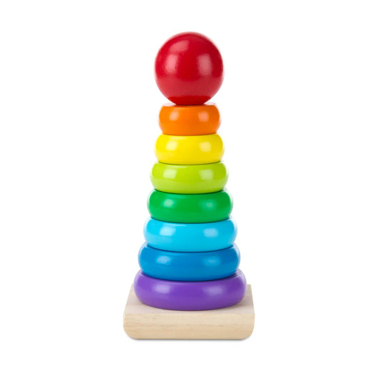 Rainbow Stacker Wooden Ring Educational Toy
