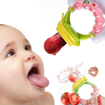 Baby Fruit Feeder Pacifier & Teething Toy – BPA-Free Silicone Fresh Food Nibbler for Weaning, Infant Self-Feeding & Gum Relief