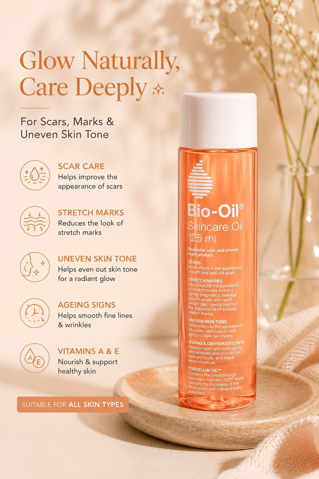 Bio-Oil Skincare Oil - Scar and Stretch Mark Treatment