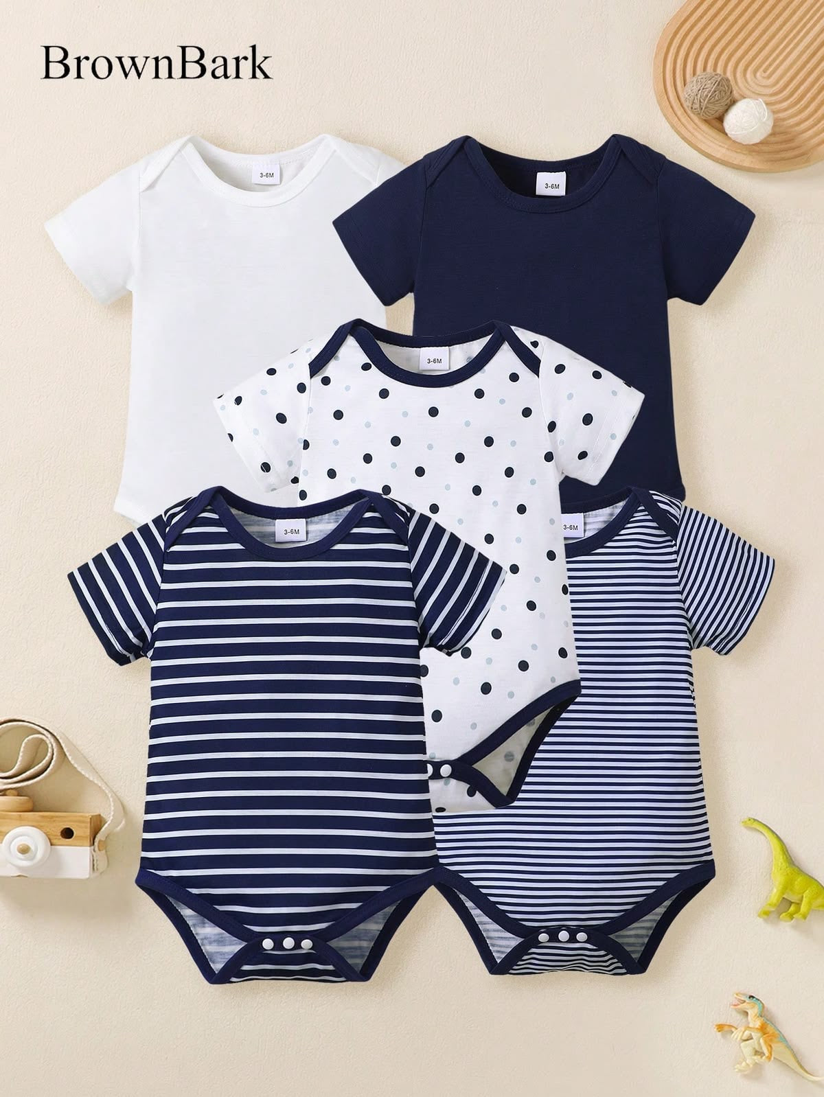 5 pieces set baby onesies