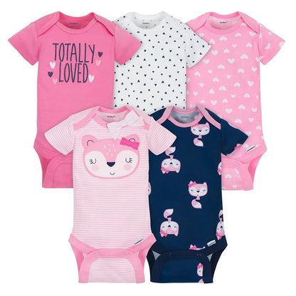 5 pieces set baby onesies