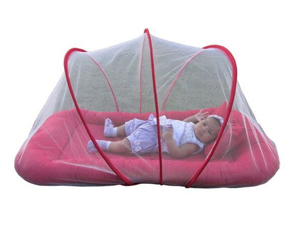 3-in-1 Portable Baby Sleeping Nest with Pop-Up Mosquito Net – Foldable Travel Bassinet & Infant Lounge for Indoor & Outdoor Use