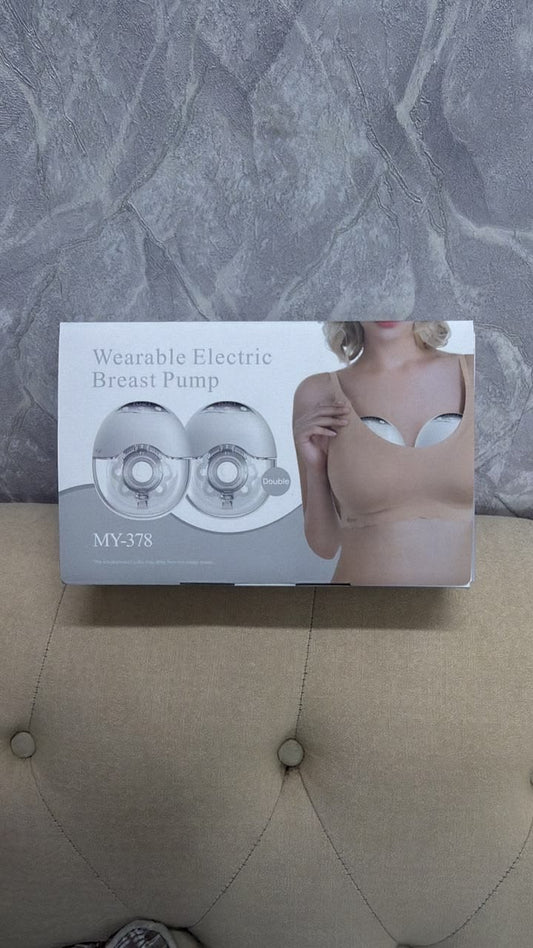 Double hands free electric breast pump
