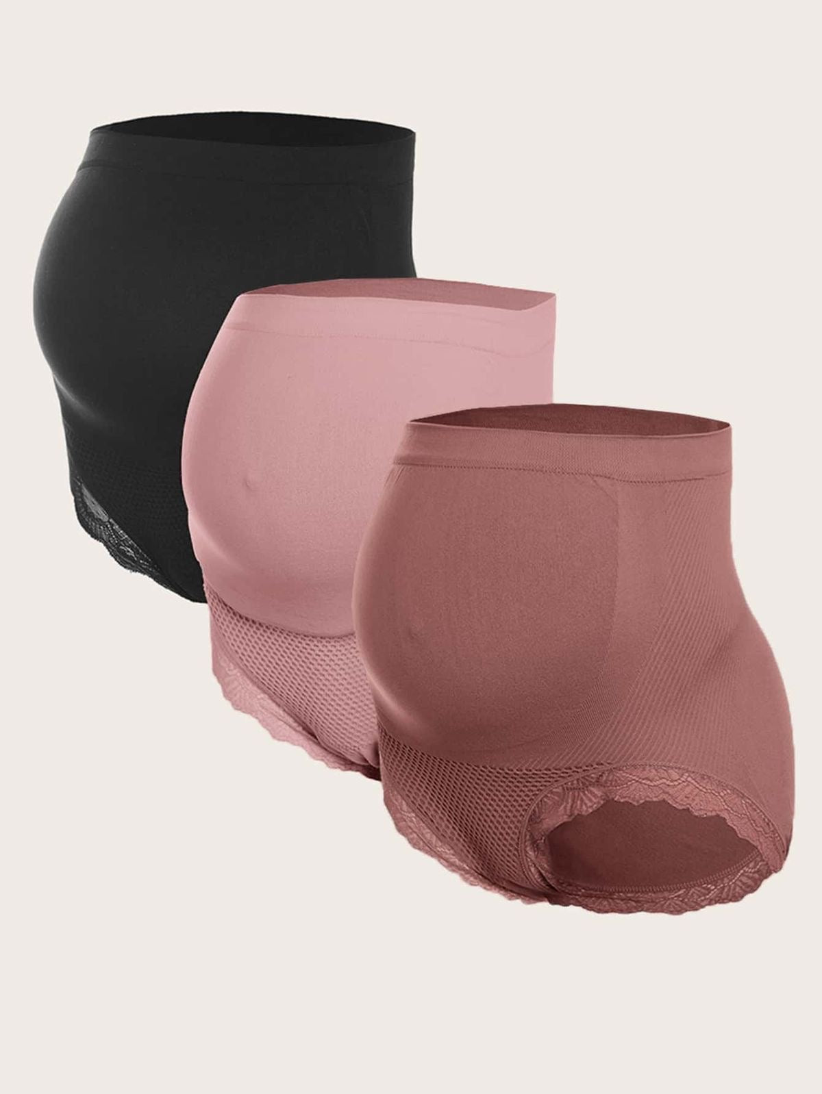 Premium Stretch Seamless Maternity Panties (Over-the-Bump)