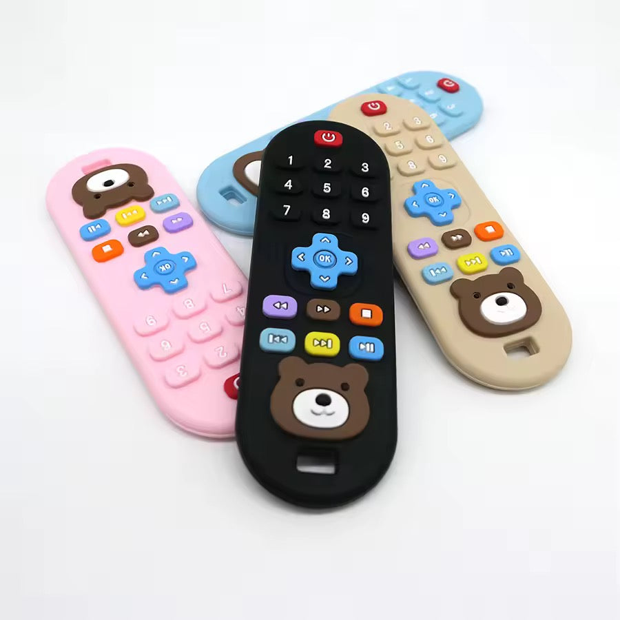 Remote Control Shape Teethers for Babies Remote Teething Toys, Silicone TV Remote Teether BPA Free/Refrigerator Safe.