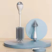 360 Degree Rotation 3 in 1 Silicone Baby Bottle Pacifier Brush Wash Water Cup Container Straw Cleaning Brush Set KidsTopia Baby Essentials