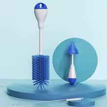 360 Degree Rotation 3 in 1 Silicone Baby Bottle Pacifier Brush Wash Water Cup Container Straw Cleaning Brush Set KidsTopia Baby Essentials