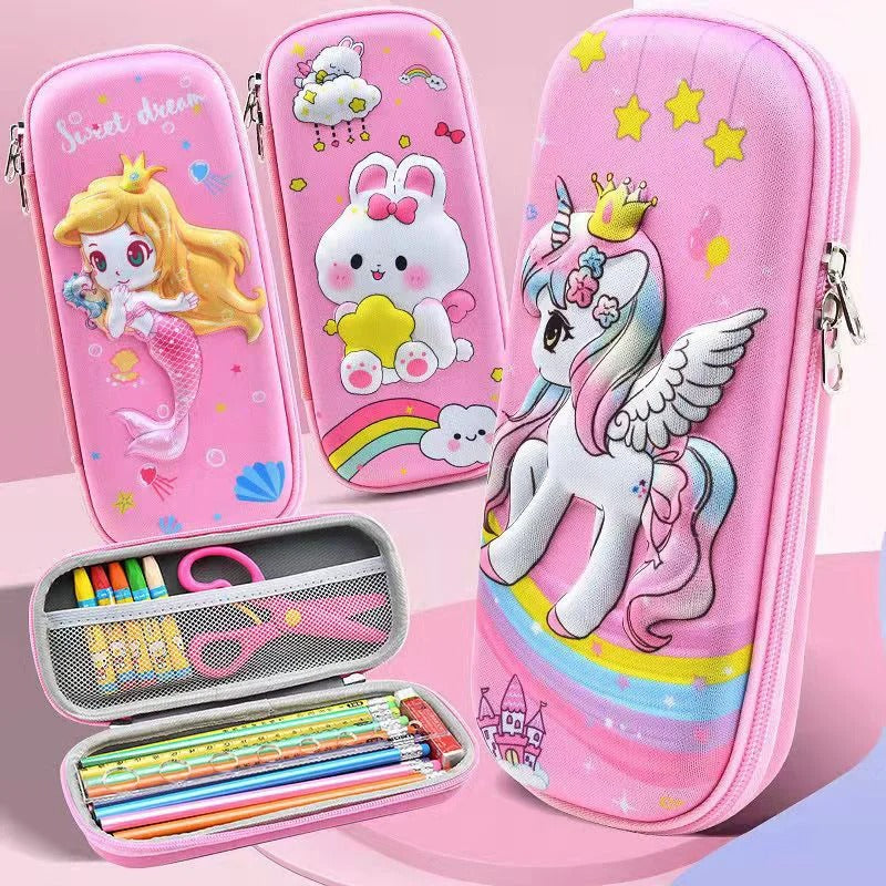 3D Kawaii Pencil Case EVA Large Capacity Waterproof Light Pencil Box for Student School Supply Stationery bag KidsTopia Baby Essentials