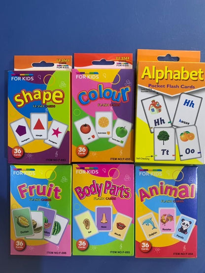 Educational Flashcards for Kids – Learning Cards for Toddlers & Preschoolers – Early Vocabulary, Alphabet, Numbers & Shapes – Fun Memory Game & Visual Learning Tool.