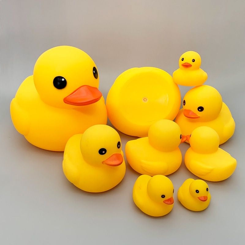 Silicone squeak bathing toy duckies