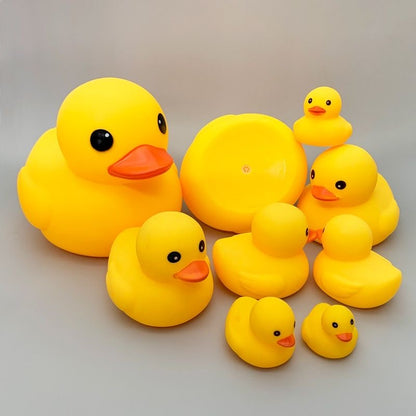 Silicone squeak bathing toy duckies