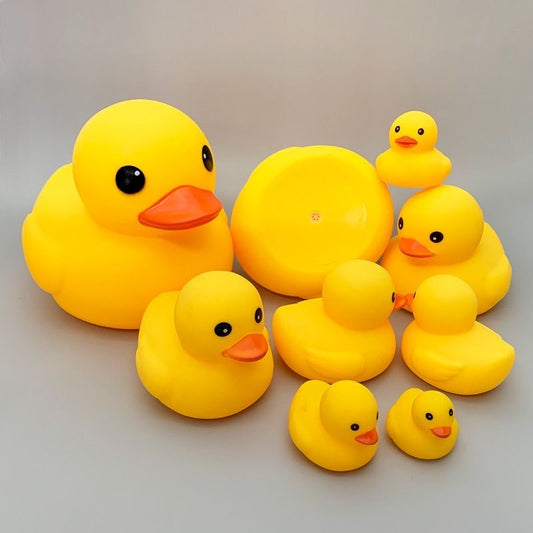 Silicone squeak bathing toy duckies