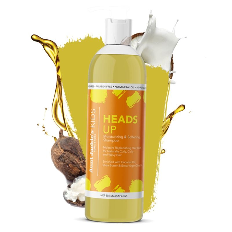 Aunt Jackie’s Curls & Coils Kids Collection Bundle - Includes Shampoo, Conditioner, Detangler, Custard & Scalp Oil.