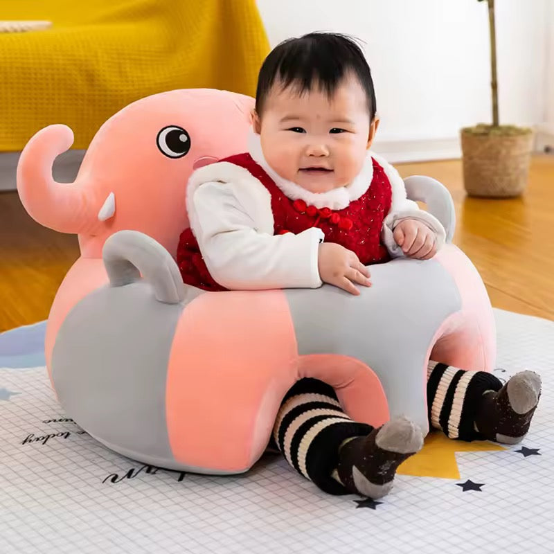 Safe Cute Baby Sofa Support Seat Plush Chair LearningTo Sit  Chair Comfortable Nest Puff Washable Without Filler.
