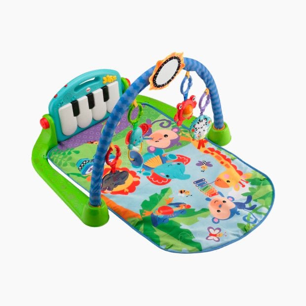 Musical Baby Piano Gym & Activity Play Mat – Kick & Play Floor Mat with Hanging Sensory Toys for Tummy Time, Newborns & Toddlers (0-36 Months