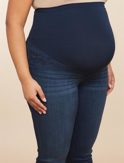 Premium Over-The-Belly Stretchy Maternity Jeans | Straight-Leg Pregnancy & Postpartum Denim