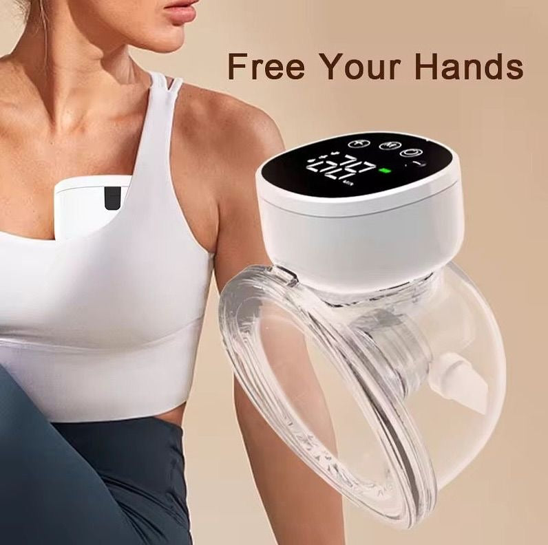 Single hands free wearable breast pump