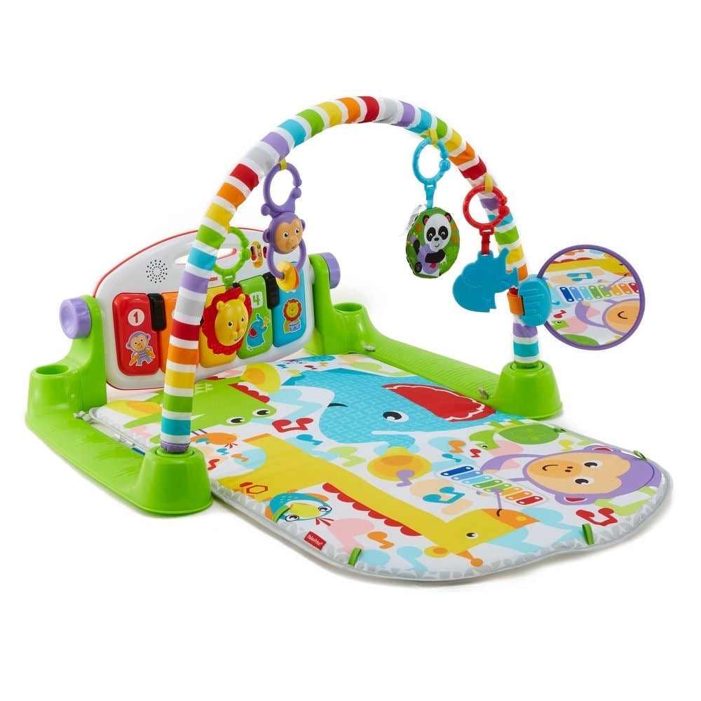 Musical Baby Piano Gym & Activity Play Mat – Kick & Play Floor Mat with Hanging Sensory Toys for Tummy Time, Newborns & Toddlers (0-36 Months
