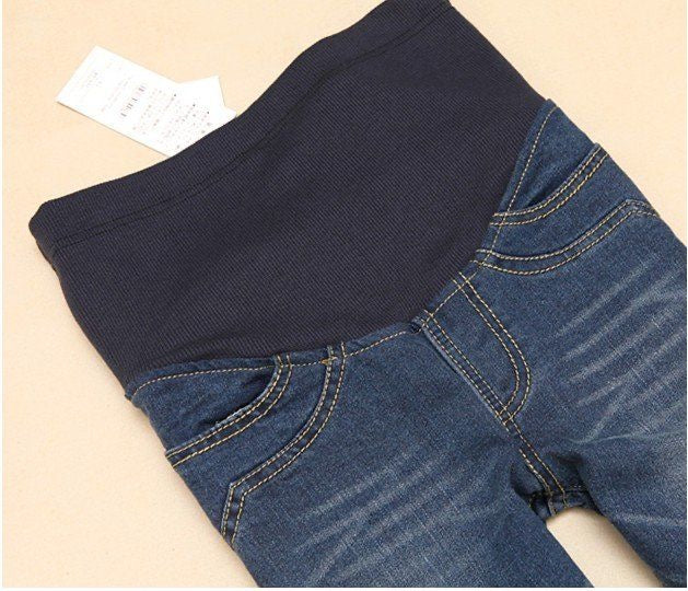 Premium Over-The-Belly Stretchy Maternity Jeans | Straight-Leg Pregnancy & Postpartum Denim