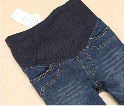 Premium Over-The-Belly Stretchy Maternity Jeans | Straight-Leg Pregnancy & Postpartum Denim