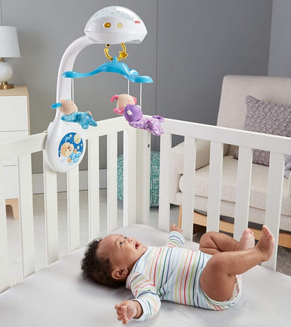 Baby Musical Crib Mobile with Hanging Rotating Toys & Lullaby Music Box