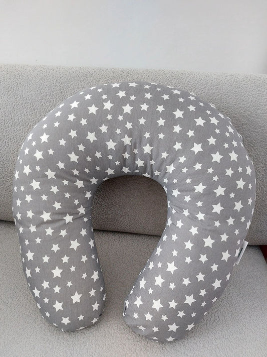 4-in-1 Nursing Pillow & Baby Support Station – Breastfeeding Support, Tummy Time Trainer, & Sitting Stabilizer – Removable Cotton Cover – Ideal for Newborn Growth Stages