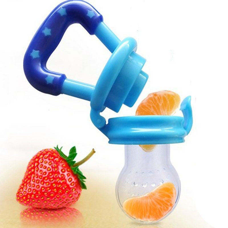 Baby Fruit Feeder Pacifier & Teething Toy – BPA-Free Silicone Fresh Food Nibbler for Weaning, Infant Self-Feeding & Gum Relief