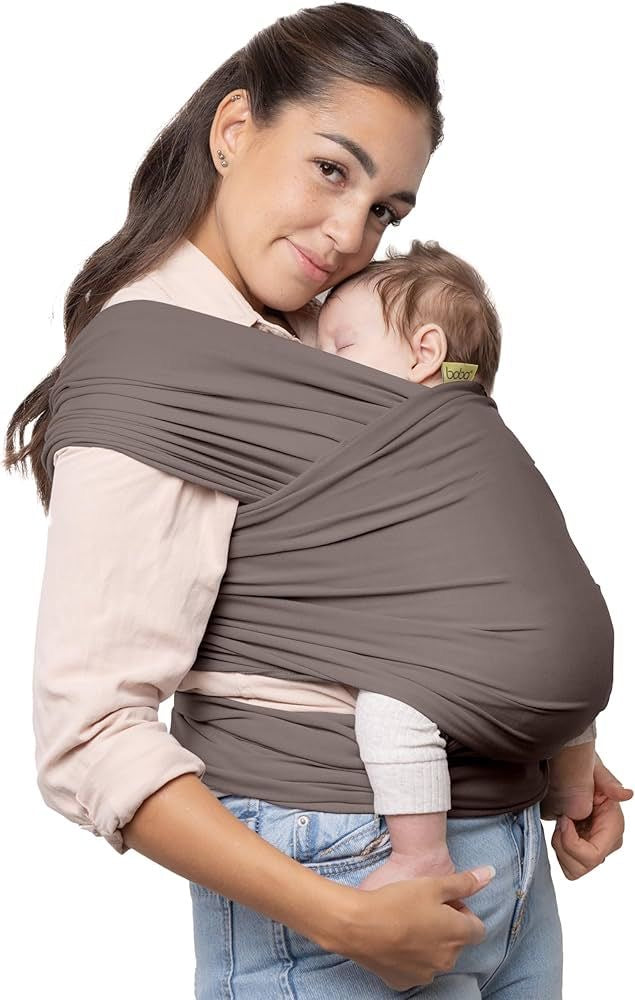 Ergonomic Baby Wrap Carrier – Soft Breathable Cotton Sling – Hands-Free Newborn to Toddler Wrap for Skin-to-Skin Bonding (BPA-Free