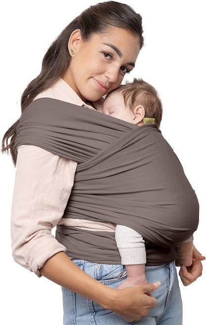 Ergonomic Baby Wrap Carrier – Soft Breathable Cotton Sling – Hands-Free Newborn to Toddler Wrap for Skin-to-Skin Bonding (BPA-Free