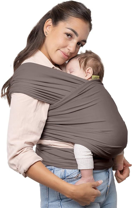 Ergonomic Baby Wrap Carrier – Soft Breathable Cotton Sling – Hands-Free Newborn to Toddler Wrap for Skin-to-Skin Bonding (BPA-Free