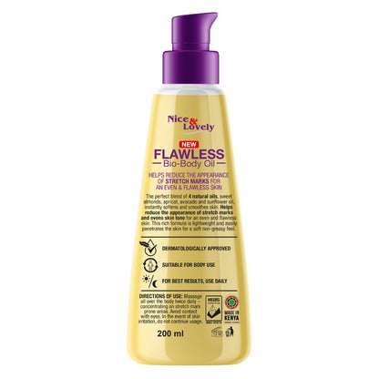 Nice & Lovely Flawless Bio Body Oil for Stretch Marks & Even Skin Tone