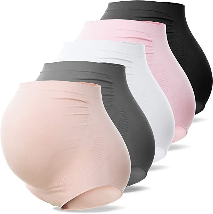Premium Stretch Seamless Maternity Panties (Over-the-Bump)
