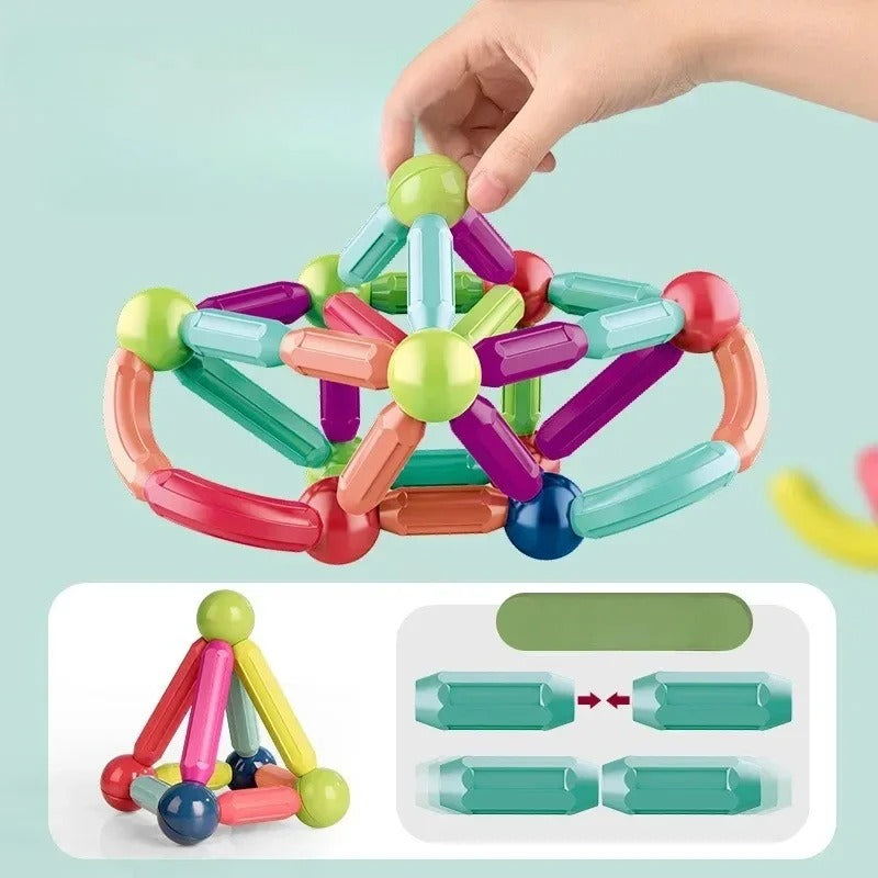 Assembled Magnetic Building Blocks Cube