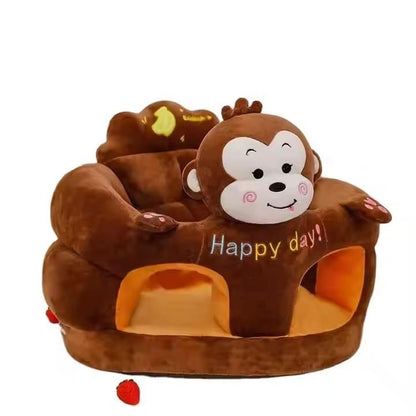 Safe Cute Baby Sofa Support Seat Plush Chair LearningTo Sit  Chair Comfortable Nest Puff Washable Without Filler.