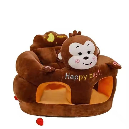 Safe Cute Baby Sofa Support Seat Plush Chair LearningTo Sit  Chair Comfortable Nest Puff Washable Without Filler.