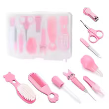 Newborn Nursery Health Care Set with Hair Comb Nail Trimmer Nose Cleaner KidsTopia Baby Essentials