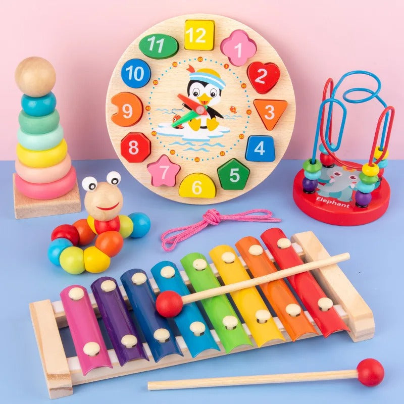 3D Wooden Puzzles Early Learning Baby Games Toys Educational Wooden Toys For Children Birthday Gifts KidsTopia Baby Essentials