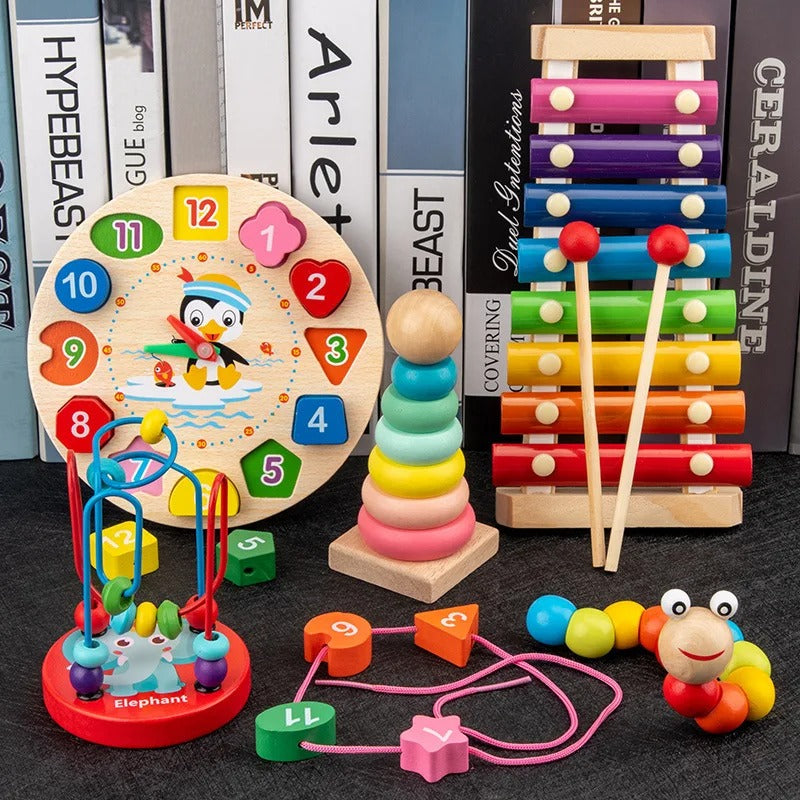 3D Wooden Puzzles Early Learning Baby Games Toys Educational Wooden Toys For Children Birthday Gifts KidsTopia Baby Essentials