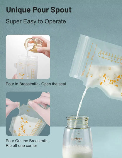 Breastmilk Storage Bag Self Standing KidsTopia Baby Essentials