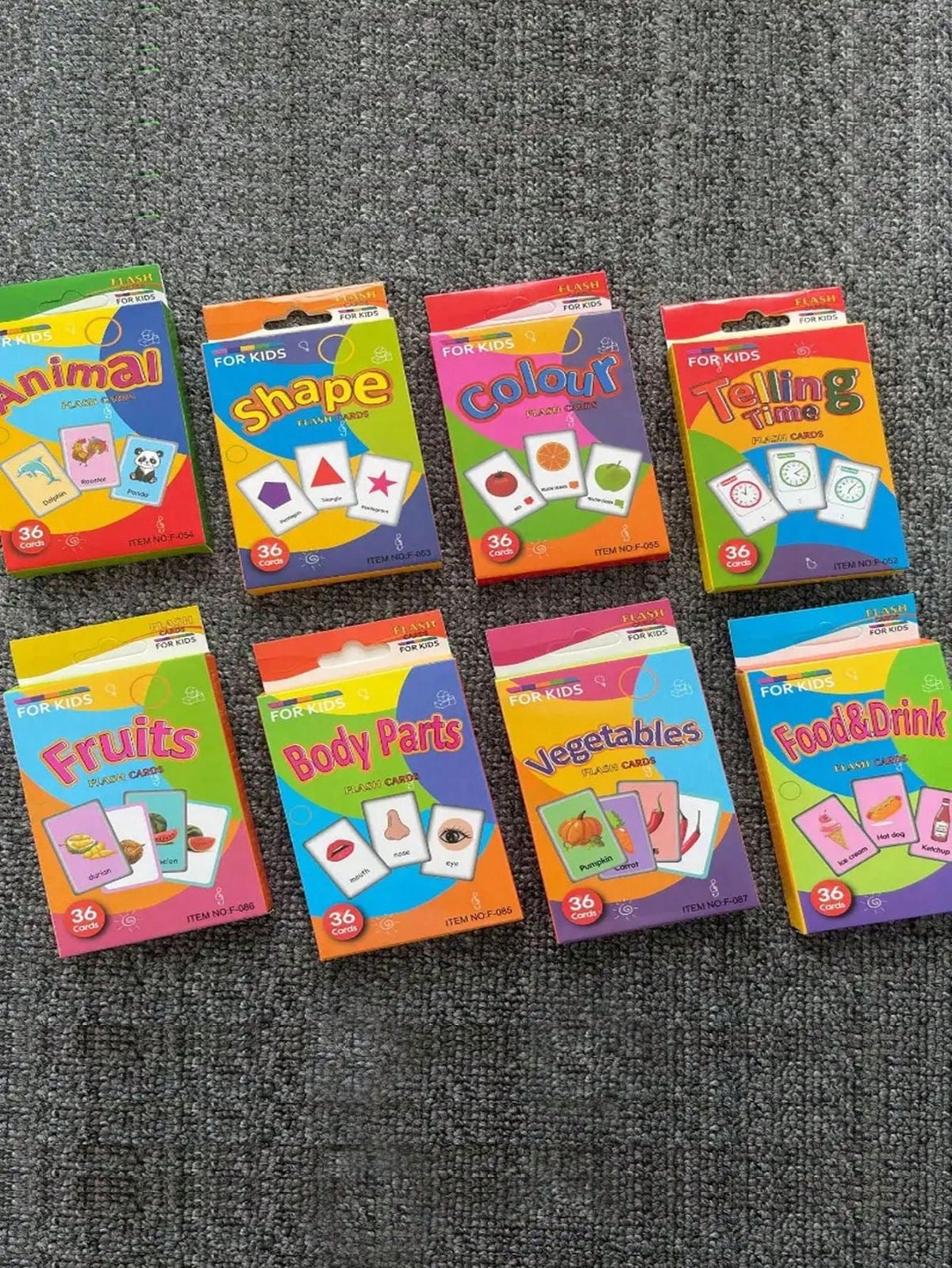 Educational Flashcards for Kids – Learning Cards for Toddlers & Preschoolers – Early Vocabulary, Alphabet, Numbers & Shapes – Fun Memory Game & Visual Learning Tool.