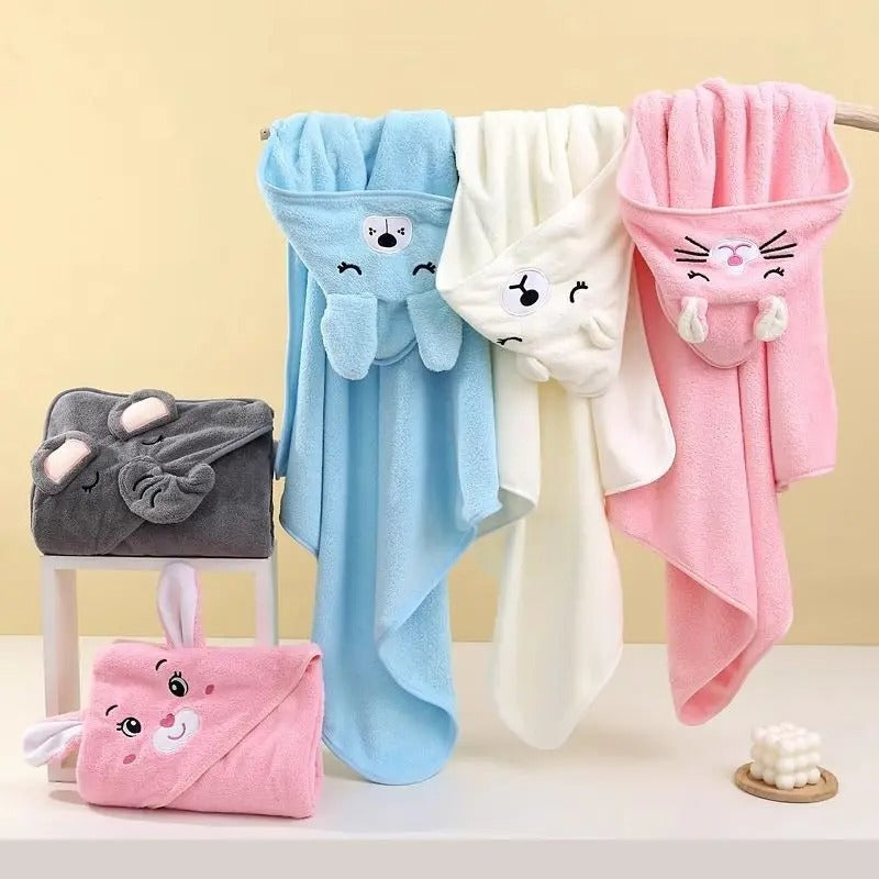 Soft Newborn Hooded Towel Blanket KidsTopia Baby Essentials