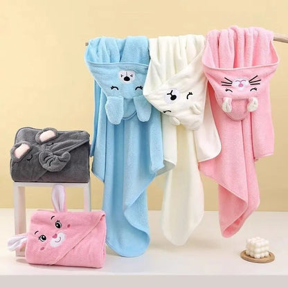 Soft Newborn Hooded Towel Blanket KidsTopia Baby Essentials