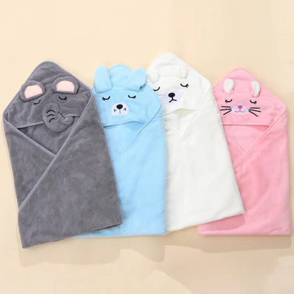 Soft Newborn Hooded Towel Blanket KidsTopia Baby Essentials