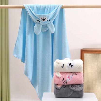 Soft Newborn Hooded Towel Blanket KidsTopia Baby Essentials